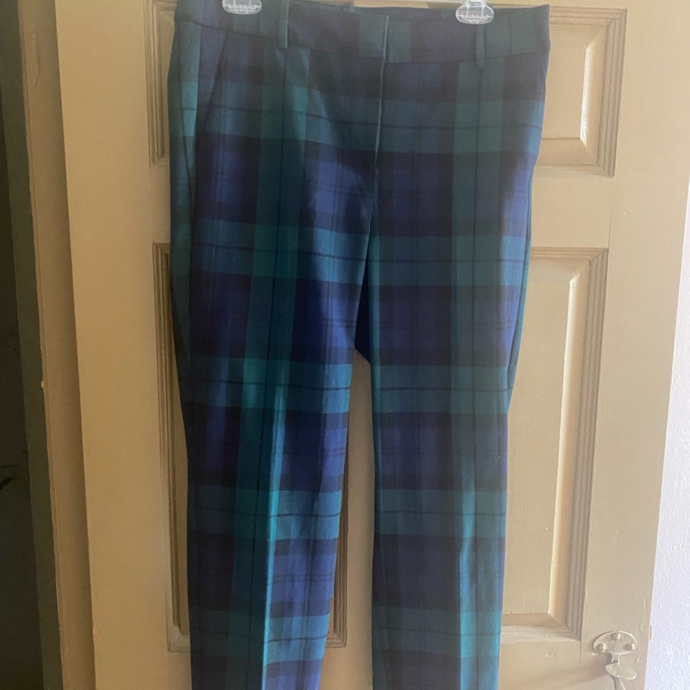 J.crew Capri tartan pants